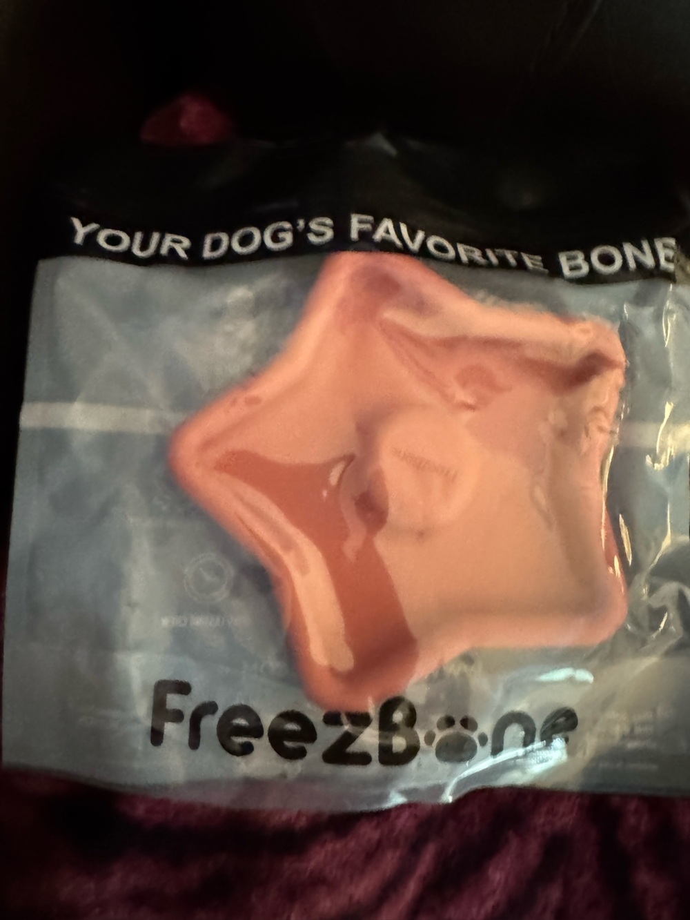 Freezbone coral star slow feed, lick mat, freezer toy or treat bowl NEW